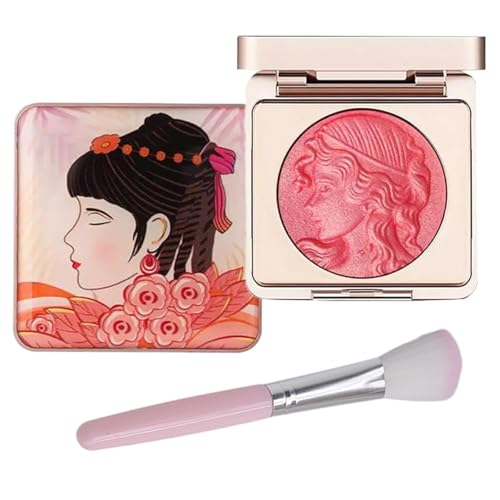 Embossed Smooth Powder Blush Palette For Cheeks, Embossed Girl Blush for Cheeks, Matte Face Powder Blush Palette, Natural Makeup, Radiant Finish,Makeup Blush. (Pink, 10cm) von Shibeikadi