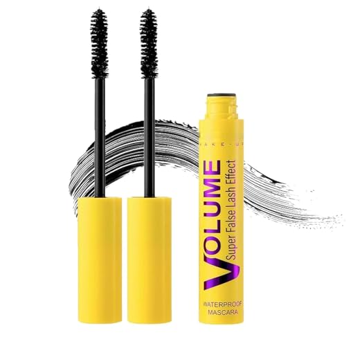 Mascara Volume and Length Formula for Bold, Waterproof Long-Lasting Mascara Clump-Proof Enhances Natural Look, can be Layered to Boost Curl. (2pcs) von Shibeikadi