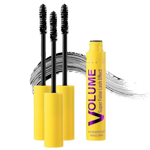 Mascara Volume and Length Formula for Bold, Waterproof Long-Lasting Mascara Clump-Proof Enhances Natural Look, can be Layered to Boost Curl. (3pcs) von Shibeikadi