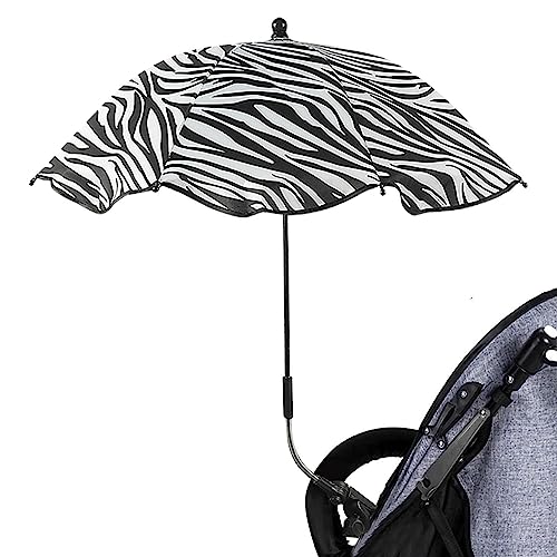 Babyschirm Kinderwagen Sonnenschirm mit Klemme verstellbar | Sonnenschirm kinderwagen | Kinderwagen-Sonnenschutz | Regenschirm für Kinderwagen mit Klemme für Kleinkinder von 1–3 Jahren von Shichangda