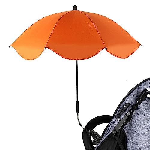 Babyschirm Kinderwagen Sonnenschirm mit Klemme verstellbar | Sonnenschirm kinderwagen | Kinderwagen-Sonnenschutz | Regenschirm für Kinderwagen mit Klemme für Kleinkinder von 1–3 Jahren von Shichangda