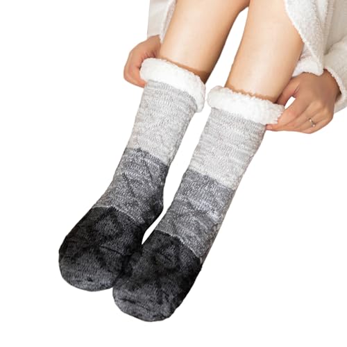 Fuzzy-Bodensocken,Bodensocken für den Innenbereich | Flauschige Socken für Damen - Bequeme lange Schlafsocken, Must-Haves für Männer, Kinder und Mütter nach der Geburt von Shichangda