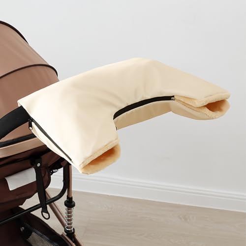 Kinderwagen-Fäustlinge für Lenker | Universeller Kinderwagenwärmer aus Flanell | Frostschutz-Fleece-Handmuff für Kinderwagen | Wasserdichter, warmer, extra dicker Handwärmer für Kinderwagenzubehör von Shichangda