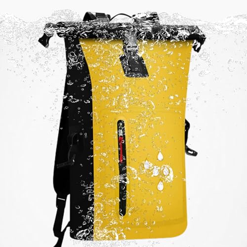 Shichangda Schwimmender wasserdichter Packsack, wasserdichter Rucksack für Rafting,Leichter PVC-Rolltop-Trockenrucksack - Leichter Multifunktions-Rolltop-Rucksack für Damen und Herren zum Driften von Shichangda