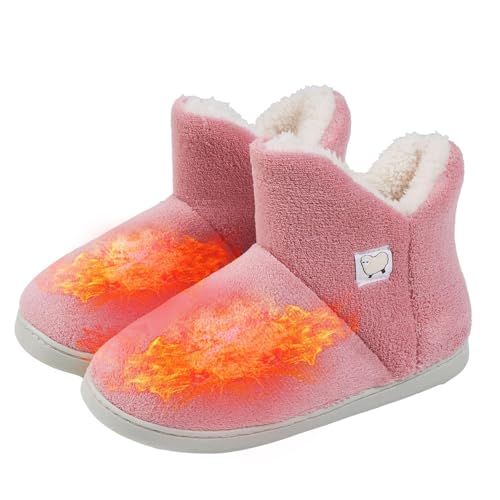 Süße Winterstiefel | Bequeme warme Slipper-Stiefel Winterstiefeletten | Modische, warme, lässige Outdoor-Stiefel für alte und junge Menschen Shichangda von Shichangda