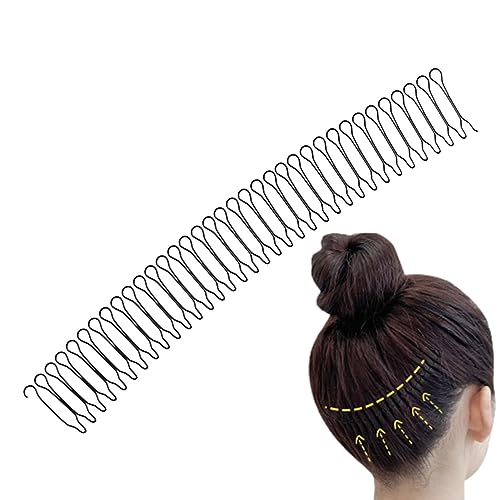 Unsichtbarer Fixierkamm für fragmentiertes Haar,Dehnbarer unsichtbarer Haarfixierer - Haar-Hochsteckfrisur-Styling-Werkzeug, dekorativer Mini-Pony-Halter für Damen- und Mädchenfrisuren, von Shichangda