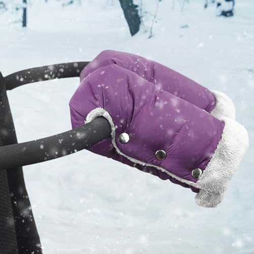 Warme Handschuhe für Kinderwagen | Wasserdichte Kinderwagen Fäustlinge für Lenker | Universeller Warmer Kinderwagen Handmuff | Kinderwagen Fleece Handmuff für kaltes Wetter von Shichangda