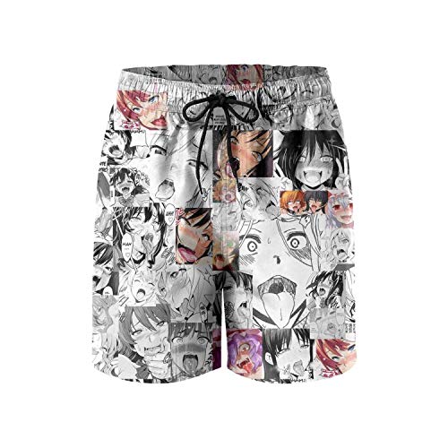 Shichangwei Herren Badehose Sommer Badeshorts Men's Ahegao Face Swim Trunks Quick Dry Funny Beach Shorts with Mesh Lining Swimwear Bathing Suits Board Shorts von Shichangwei