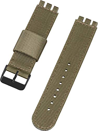 Shieranlee kompatibel mit Swatch Armband(17mm 19mm 20mm 22mm),Nylon Uhrenarmband verstellbares Ersatzband mit EdelstahlschnallenSoft Woven Nylon Replacement Band with Adjustable Closure von Shieranlee
