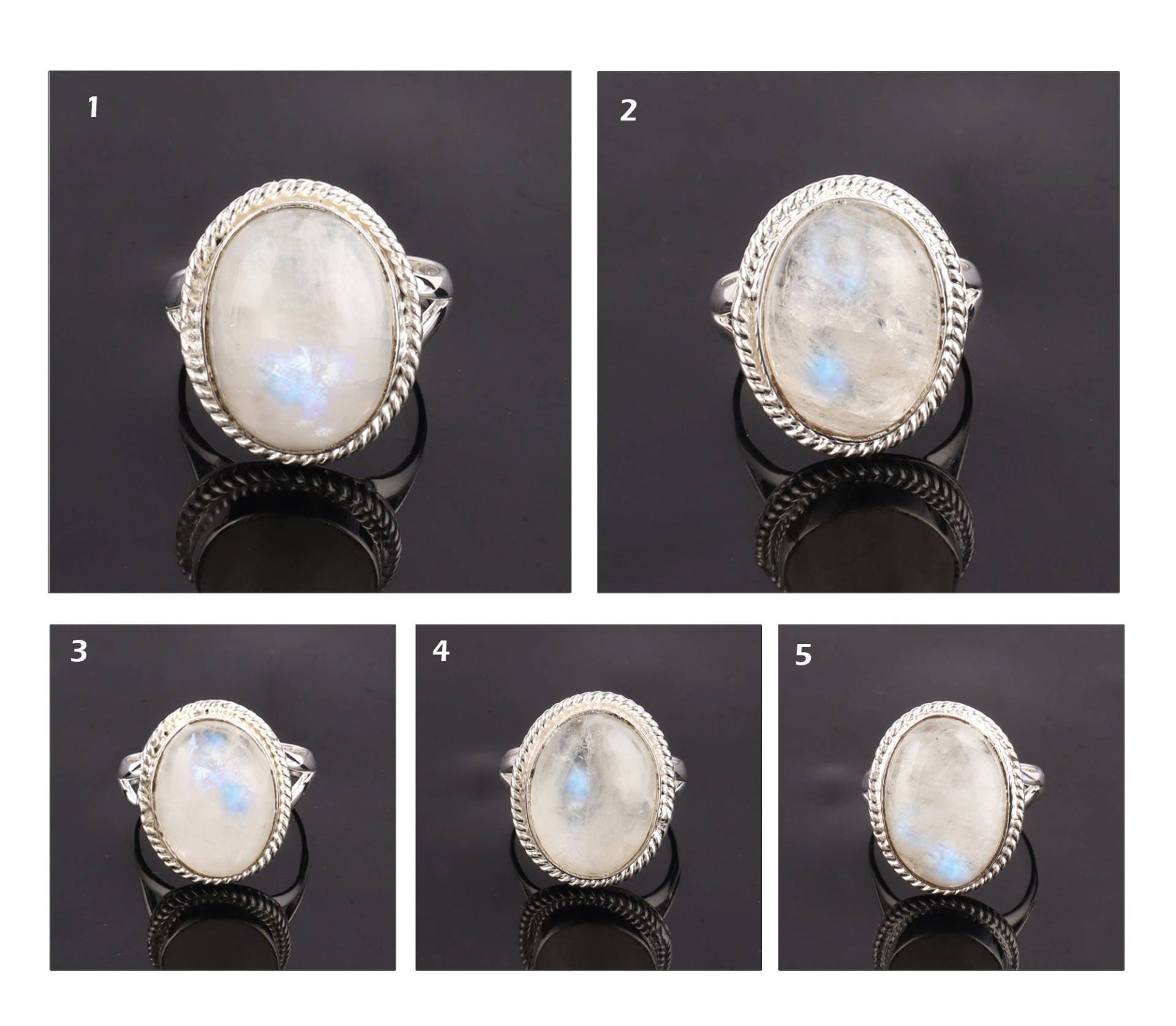 Mondstein Silber Ring | Echter Versilbert Handgemachter Größenvoller Ring, Schmuck Brautjungfern Geschenk Regenbogen Mond Stein Mondstein Silber Ring | Echter Versilbert Handgemachter Größenvoller Ring, Schmuck Brautjungfern Geschenk Regenbogen Mond Stein von ShifaJewels