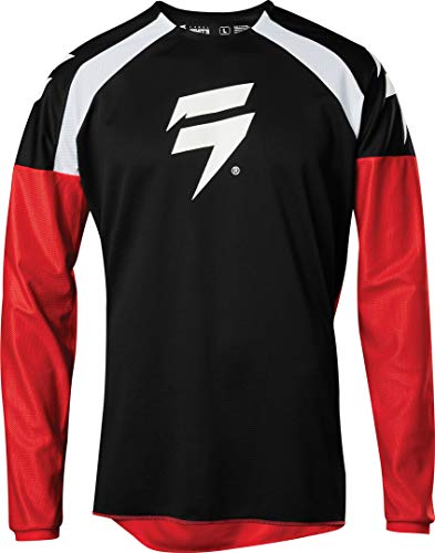 Shift Whit3 Label Race 1 Motocross Jersey Schwarz/Rot XL von Shift