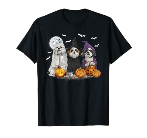 Herren Damen Shih Tzu Happy Halloween Hundeliebhaber T-Shirt Herren Damen Shih Tzu Happy Halloween Hundeliebhaber T-Shirt von Shih Tzu Dog Pumpkin Happy Halloween