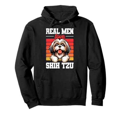 Echte Männer lieben Shih Tzu Dog Pullover Hoodie Echte Männer lieben Shih Tzu Dog Pullover Hoodie von Shih Tzu For Dog Lover