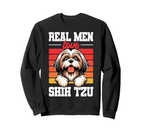 Echte Männer lieben Shih Tzu Dog Sweatshirt von Shih Tzu For Dog Lover