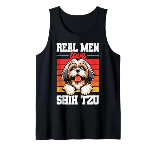 Echte Männer lieben Shih Tzu Dog Tank Top Echte Männer lieben Shih Tzu Dog Tank Top von Shih Tzu For Dog Lover