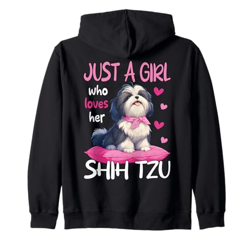 Nur EIN Mädchen, das ihre süßen Shih Tzu Hundefrauen liebt Kapuzenjacke von Shih Tzu For Dog Lover