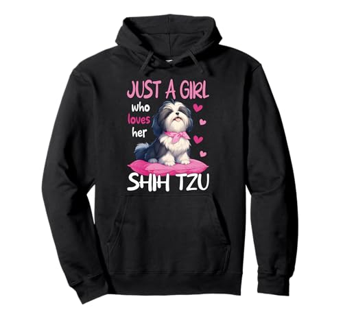 Nur EIN Mädchen, das ihre süßen Shih Tzu Hundefrauen liebt Pullover Hoodie von Shih Tzu For Dog Lover