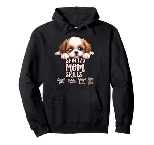 Lustiges Shih Tzu Mom Dog Shih Tzu Mama Humor Zitat Pullover Hoodie von Shih Tzu Fun Designs
