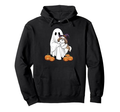 Lustiger Geist Shih Tzu Kürbis Halloween Kinder Herren Damen Pullover Hoodie Lustiger Geist Shih Tzu Kürbis Halloween Kinder Herren Damen Pullover Hoodie von Shih Tzu Lover Cute Halloween Outfits for Boy Girl