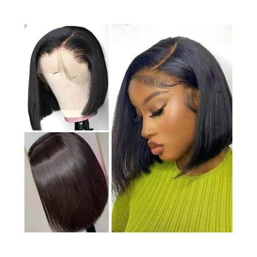 Perücken Seitenscheitel-Look Alltagsperücken Glatte kurze Perücken for Frauen Indisches Echthaar Vorgezupft für Tägliche Party Verwendung(12inches) von Shihan-2015