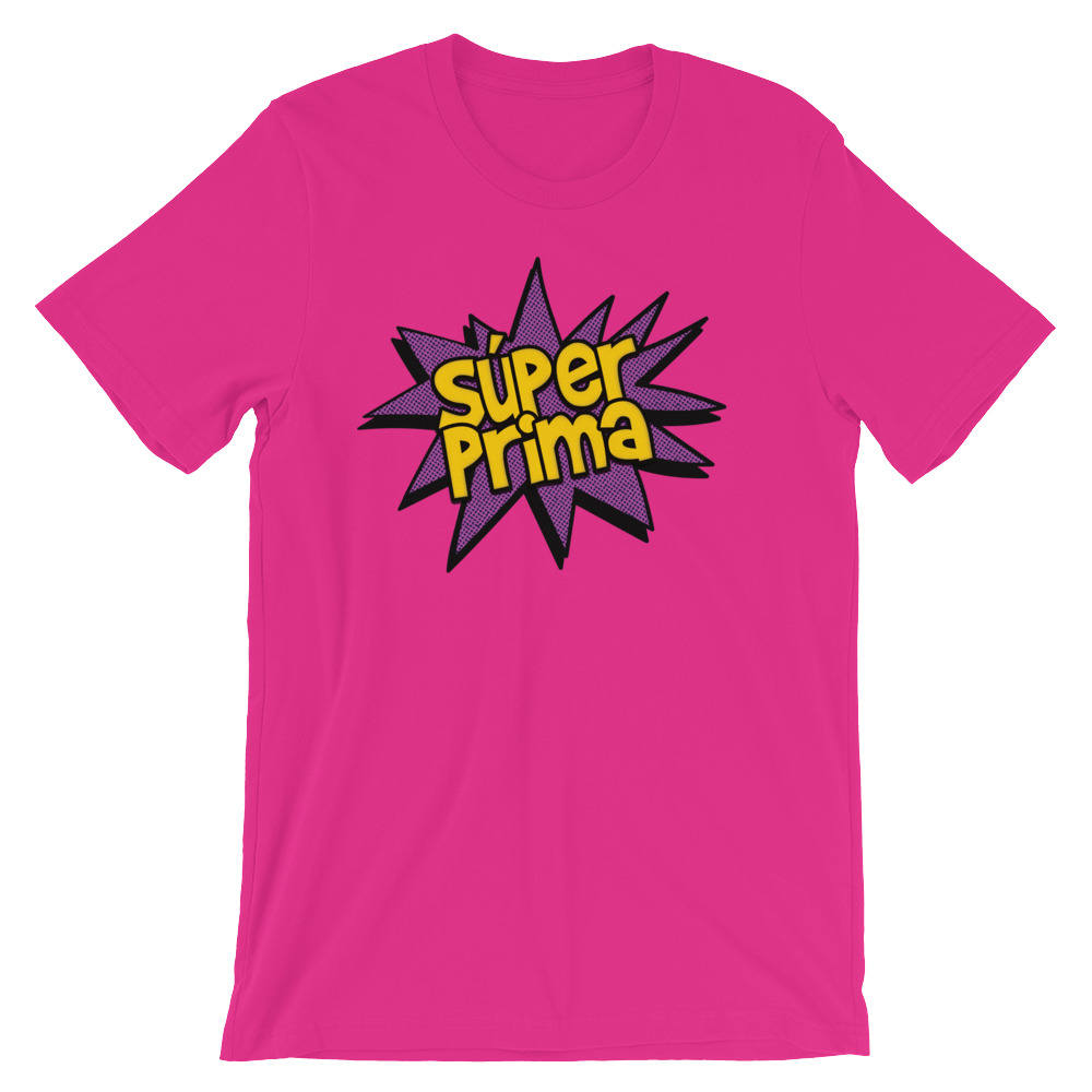 Super Prima - Spanisch Cousin Tshirt Unisex Erwachsene Kurze Ärmel T-Shirt Super Prima - Spanisch Cousin Tshirt Unisex Erwachsene Kurze Ärmel T-Shirt von ShikitaMakes