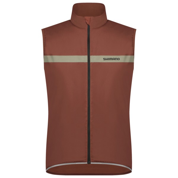 Shimano - Evolve Wind Vest Insulated - Fahrradweste Gr XXL braun von Shimano