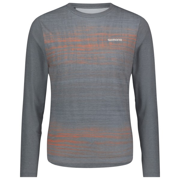 Shimano - Spazio Long Sleeves Jersey Printed - Radtrikot Gr XXL grau von Shimano