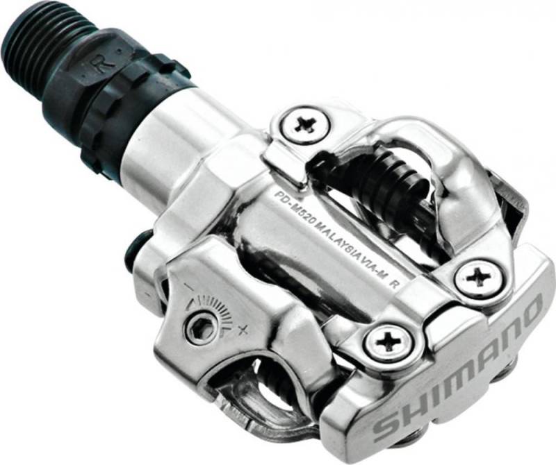 Shimano Warnweste SHIMANO Pedal PD-M520 Silber - Pedal für MTB und Rennrad Universalgröß von Shimano