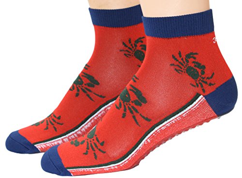 Shimasocks Damen Herren Strand Beach Wattwandersocken Krabben, Farben alle:rot, Größe:43-46 von Shimasocks