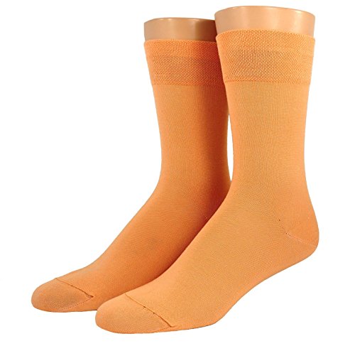 Edle Herren Business Socken gasiert- mercerisierte Herrensocke in viele Farben, Farben alle:hellorange, Größe:35/38 von Shimasocks