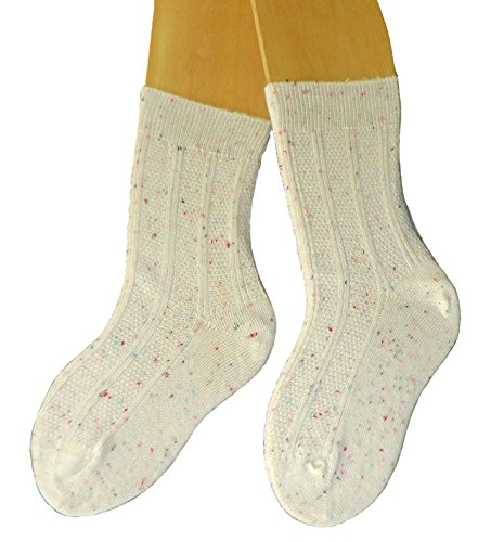 Shimasocks Kinder Trachtensocken Tweed 3er Pack, Farben :natur, Größe:27-30 von Shimasocks