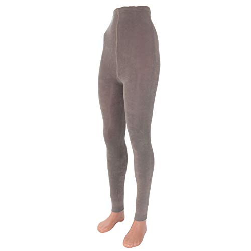 Shimasocks Damen Leggings MicroModal uni petrol beige/natur taupe steppe auch in Übergröße 48/50 52/54 56/58, Farben alle:steppe, Größe:44/46 von Shimasocks