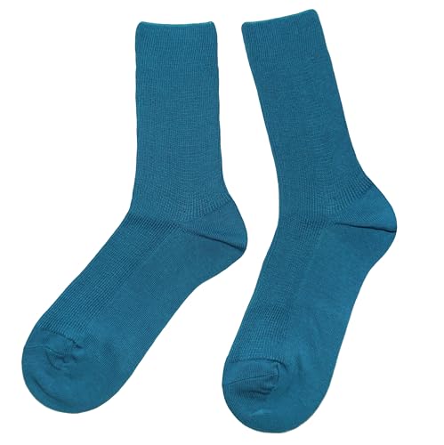 Shimasocks Damen Socken 1:1 Rippe aus 100% kbA Baumwolle - auch für Allergiker in mehreren Farben (39-40, Petrol) von Shimasocks