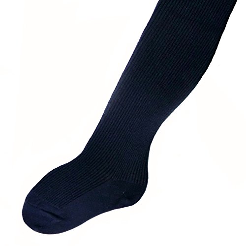 Shimasocks Kinderstrumpfhose 100% Baumwolle uni viele Farben, Farben alle:marine, Größe:122/128 von Shimasocks