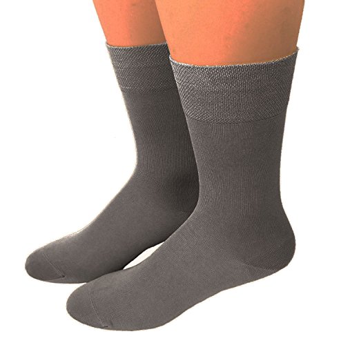 Shimasocks Qualitäts Herren Business Ausstatter Socken gasiert/mercerisiert - viele Farben, Farben alle:grau, Größe:43/46 von Shimasocks
