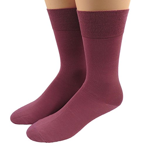 Shimasocks Qualitäts Herren Business Ausstatter Socken gasiert/mercerisiert - viele Farben, Farben alle:rosenholz, Größe:47/50 von Shimasocks