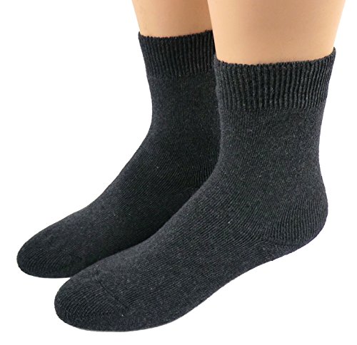 Shimasocks Thermo Gesundheits & Diabetiker Socken - Strümpfe o. Gummi für Damen & Herren, Farben alle:anthrazitmeliert, Größe:35/38 von Shimasocks