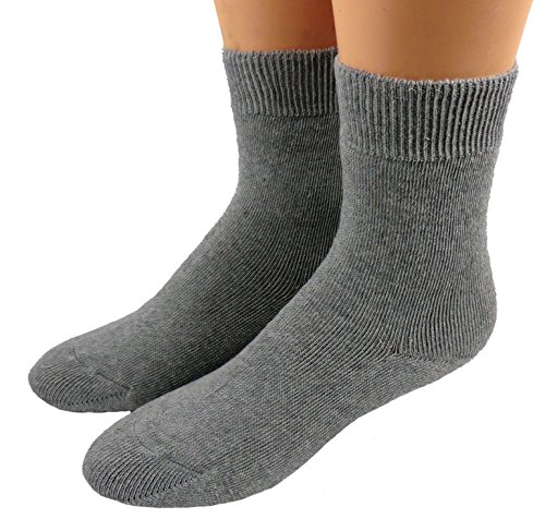 Shimasocks Thermo Gesundheits & Diabetiker Socken - Strümpfe o. Gummi für Damen & Herren, Farben alle:graumeliert, Größe:47/50 von Shimasocks