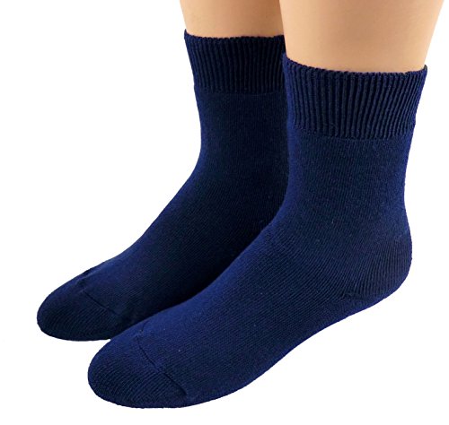 Shimasocks Thermo Gesundheits & Diabetiker Socken - Strümpfe o. Gummi für Damen & Herren, Farben alle:marine, Größe:35/38 von Shimasocks