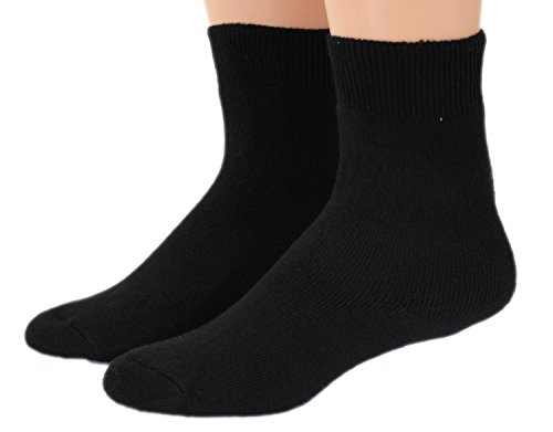 Shimasocks Thermo Gesundheits & Diabetiker Socken - Strümpfe o. Gummi für Damen & Herren, Farben alle:schwarz, Größe:35/38 von Shimasocks