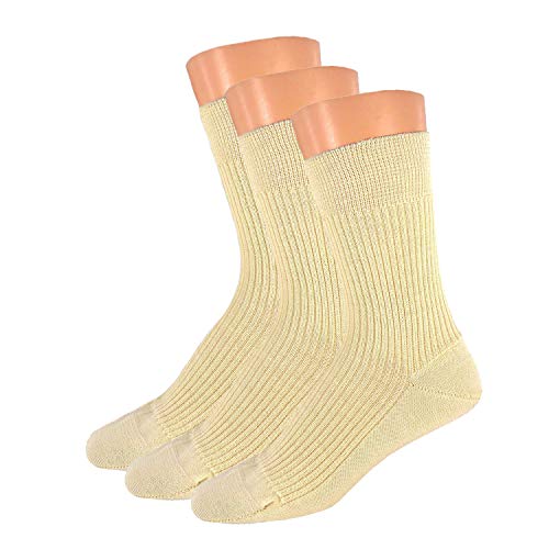 Socken für Damen & Herren, 1 oder 3 Paar Schafwollsocken 100% Wolle aus reiner Schurwolle, warm, atmungsaktiv, grau, schwarz, natur, Farben alle:Dreierpack rohweiß, Größe:39/40 von Shimasocks