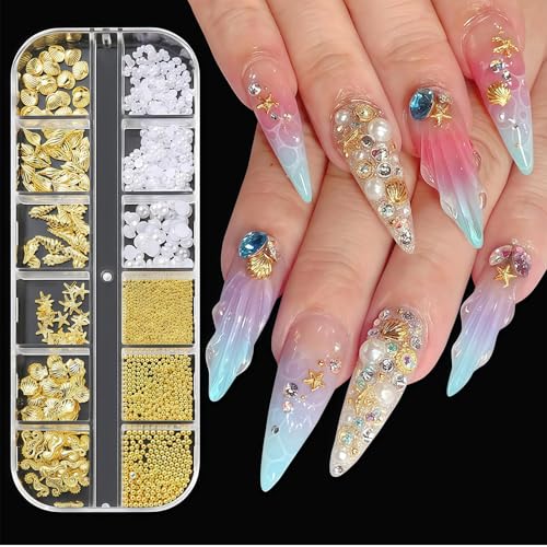 Shimmerz 3D Mini Metall Punk Nageldesign Stifte Gemischte Größen Gold Schwarz Kegel Spitzen Legierung Nagel Nieten Schmuck Für Frauen Goth Nageldesign Charme Nägel von Shimmerz