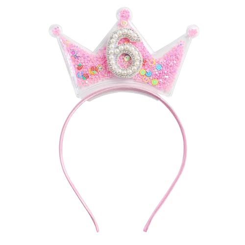 Shimmerz Geburtstagskrone Stirnband Für Kleine Mädchen 2 3 4 5 6 7 8 Jahre Prinzessin Tiara Rosa Haarschmuck Für Den Sechsten Shimmerz Geburtstagskrone Stirnband Für Kleine Mädchen 2 3 4 5 6 7 8 Jahre Prinzessin Tiara Rosa Haarschmuck Für Den Sechsten von Shimmerz