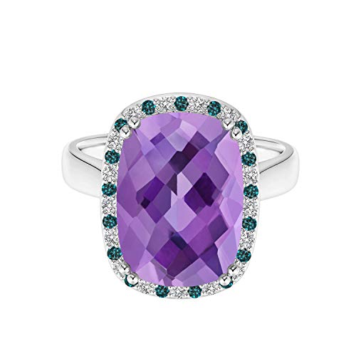 9X7 MM Amethyst Edelstein 925 Silber Damen im Kissenschliff Cocktail Ring (65 (20.7)) von Shine Jewel