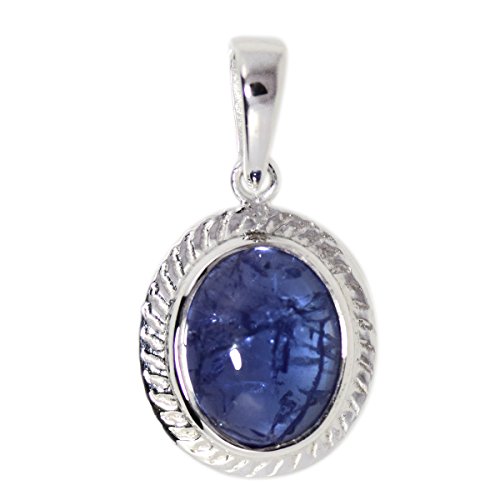 Shine Jewel Tansanit Cabochon Edelstein 925 Sterling Silber Anhänger Schmuck von Shine Jewel