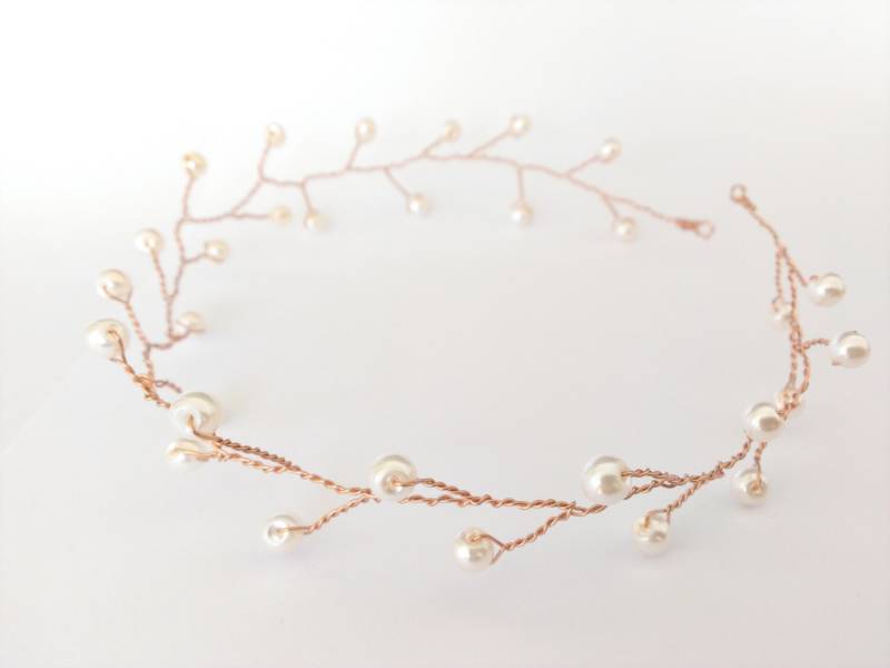Braut Perle Haar Rebe, Kopfschmuck, Hochzeit Rebe Braut Perle Haar Rebe, Kopfschmuck, Hochzeit Rebe von ShineAndBloom