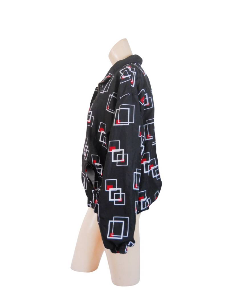 Vintage Bomberjacke - Schwarz, Rot Und Weiß | Frauengröße Medium von ShineBrightVintage