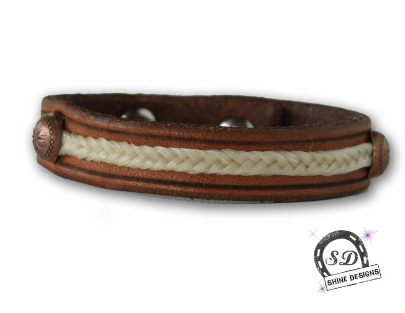 Lederarmband Aus Pferdehaar von ShineDesignsSouth