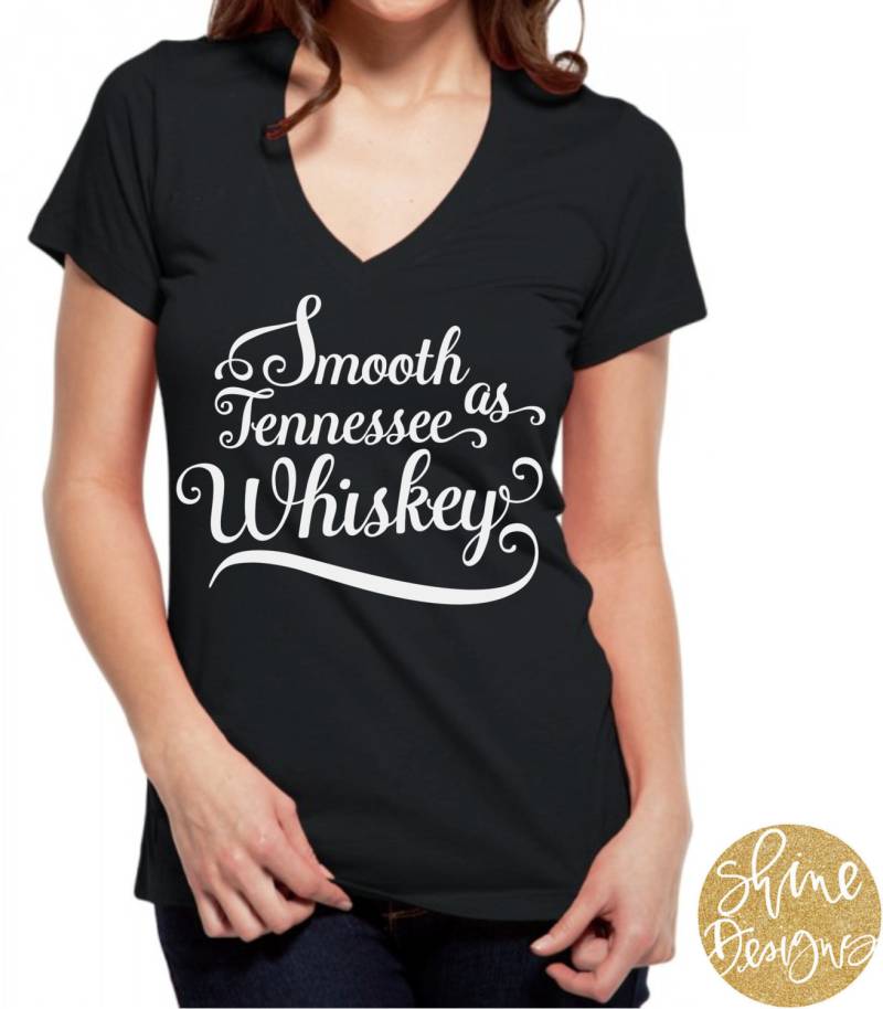 Glatt Wie Tennessee Whisky Glitzer Shirt von ShineDesignsTees
