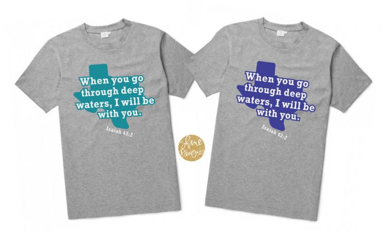 Jesaja 432 Bibel Vers Texas Starkes T-Shirt von ShineDesignsTees